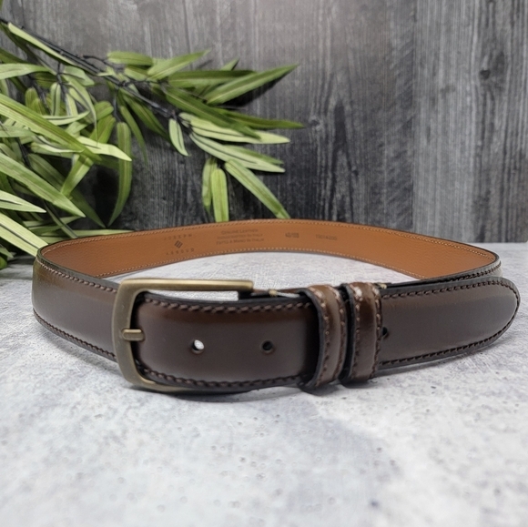 Joseph Abboud | Men's Brown Genuine Leather Belt Size 40 - Picture 1 of 5
